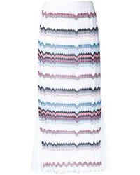 Белая юбка со складками от Coohem