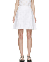Белая юбка со складками от Kenzo