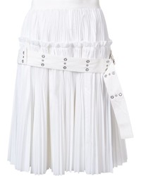 Белая юбка со складками от Sacai