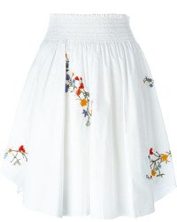 Белая юбка со складками от Tory Burch