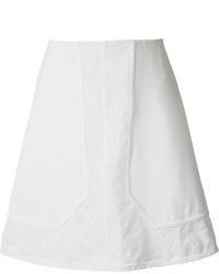 Белая юбка-трапеция от Carven