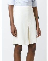 Белая юбка-трапеция от Moschino Vintage