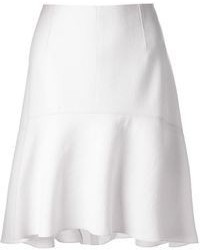 Белая юбка-трапеция от Nina Ricci