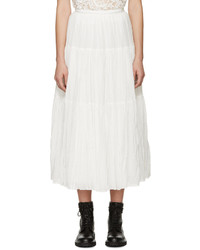 Белая юбка от Saint Laurent