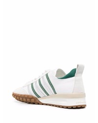 Мужские бело-зеленые кроссовки от DSQUARED2