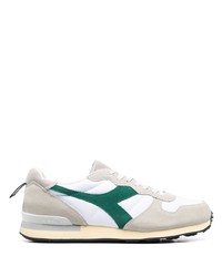 Мужские бело-зеленые кроссовки от Diadora