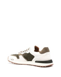 Мужские бело-зеленые кроссовки от Buttero