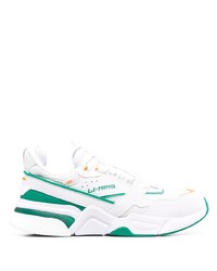Мужские бело-зеленые кроссовки от Li-Ning
