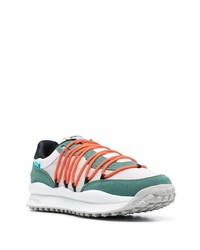 Мужские бело-зеленые кроссовки от Puma