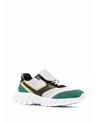 Мужские бело-зеленые кроссовки от Pantofola D'oro