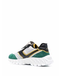 Мужские бело-зеленые кроссовки от Pantofola D'oro