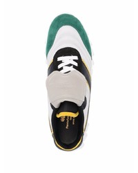 Мужские бело-зеленые кроссовки от Pantofola D'oro