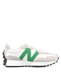 Мужские бело-зеленые кроссовки от New Balance