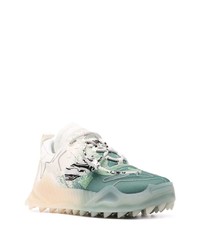 Мужские бело-зеленые кроссовки от Off-White