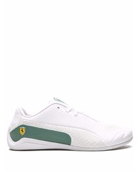 Мужские бело-зеленые кроссовки от Puma
