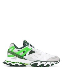 Мужские бело-зеленые кроссовки от Reebok