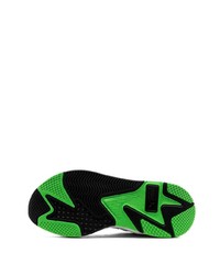 Мужские бело-зеленые кроссовки от Puma