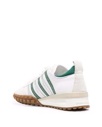 Мужские бело-зеленые кроссовки от DSQUARED2