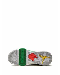 Мужские бело-зеленые кроссовки от Jordan