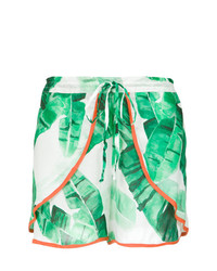 Женские бело-зеленые шорты с принтом от BRIGITTE