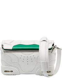 Бело-зеленый клатч