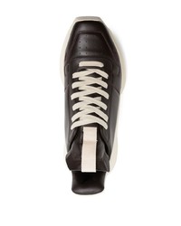 Мужские бело-коричневые кроссовки от Rick Owens