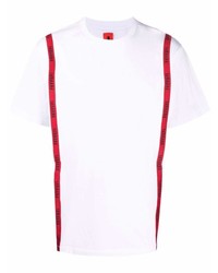 Мужская бело-красная футболка с круглым вырезом от Ferrari