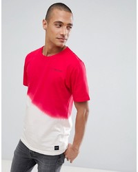 Мужская бело-красная футболка с круглым вырезом от ONLY & SONS