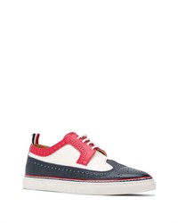 Бело-красно-синие кожаные броги от Thom Browne