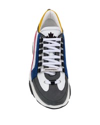 Мужские бело-красно-синие кроссовки от DSQUARED2