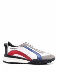 Мужские бело-красно-синие кроссовки от DSQUARED2
