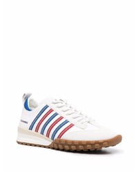 Мужские бело-красно-синие кроссовки от DSQUARED2