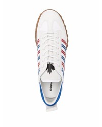 Мужские бело-красно-синие кроссовки от DSQUARED2