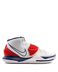 Мужские бело-красно-синие кроссовки от Nike
