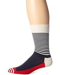 Бело-красно-синие носки