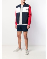 Мужской бело-красно-синий бомбер от Ron Dorff