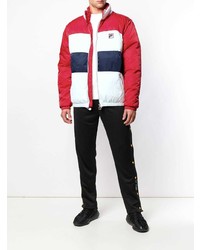 Мужской бело-красно-синий бомбер от Fila