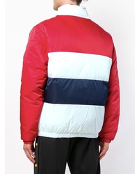 Мужской бело-красно-синий бомбер от Fila