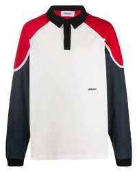 Мужской бело-красно-синий свитер с воротником поло от Ambush