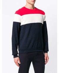 Мужской бело-красно-синий свитер с круглым вырезом от Paul & Shark