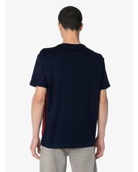 Мужская бело-красно-синяя футболка с круглым вырезом с принтом от Polo Ralph Lauren