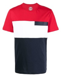 Мужская бело-красно-синяя футболка с круглым вырезом от Colmar
