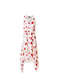 Бело-красное платье-миди от Proenza Schouler