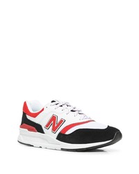 Мужские бело-красные кроссовки от New Balance