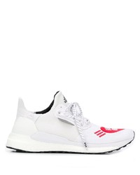 Мужские бело-красные кроссовки от Adidas By Pharrell Williams