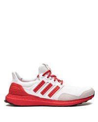 Мужские бело-красные кроссовки от adidas