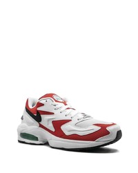 Мужские бело-красные кроссовки от Nike