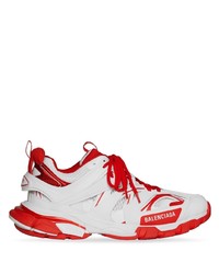 Мужские бело-красные кроссовки от Balenciaga