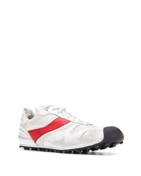 Мужские бело-красные кроссовки от Marni