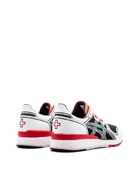 Мужские бело-красные кроссовки от Asics